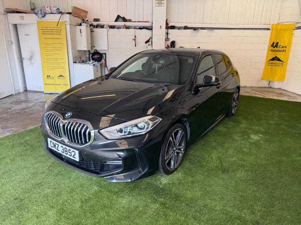 Black BMW 1 Series 1.5 118i M Sport LCP Hatchback 5dr Petrol DCT Euro 6 s/s 136 ps