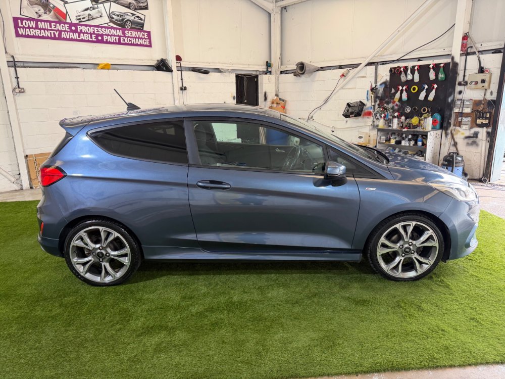 Blue 2019 Ford Fiesta 1.0T EcoBoost GPF ST-Line Hatchback 3dr Petrol Manual Euro 6 s/s 100 ps in Wan Autos Ltd