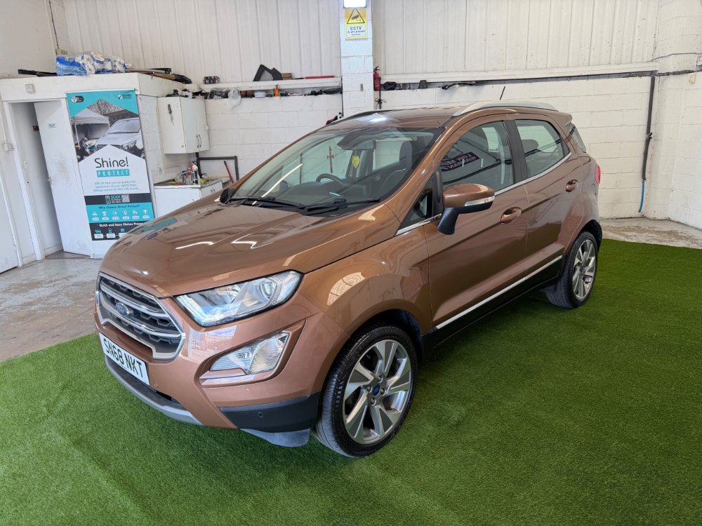 Brown Ford Ecosport 1.0T EcoBoost GPF Titanium SUV 5dr Petrol Auto Euro 6 s/s 125 ps
